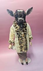 Taxidermy geitendame Nancy, Ophalen of Verzenden, Nieuw, Boerderijdier, Opgezet dier