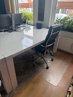 Bureau wit 180x90 - 2 stuks, Ophalen, Gebruikt, Bureau