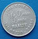 Raalte Consumptiepenning De Leeren Lampe - 1993, Postzegels en Munten, Penningen en Medailles, Verzenden, Overige materialen, Nederland