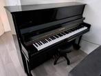 Carl Schmidt piano zwart op wieltjes incl kruk., Ophalen, Gebruikt, Zwart, Piano