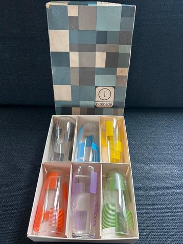 Vintage retro dorobor drinkglazen in originele doos beschikbaar voor biedingen