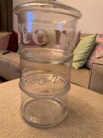 Glazen Opbergpot met Drie Lagen met storage, Ophalen, Zo goed als nieuw