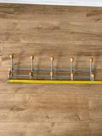 Metalen kapstok met houten knoppen, Huis en Inrichting, Woonaccessoires | Kapstokken, Gebruikt, Minder dan 100 cm, Metaal, Ophalen