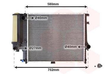 Radiateur 520x440x33 MM schakel BMW 5 serie E34 4 /6 cyl  17 beschikbaar voor biedingen