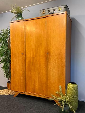 Vintage Stokking’s kledingkast jaren 50/60 retro kast beschikbaar voor biedingen