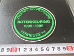 sticker zeeboot sportvissers BOTENKEURING 1995-96 terheijde*, Ophalen, Zo goed als nieuw, Bedrijf of Vereniging