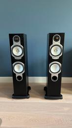 Boxen: Monitor audio RS-6 / Versterker: Rotel RA-06, Zo goed als nieuw, 60 tot 120 watt, Front, Rear of Stereo speakers, Ophalen