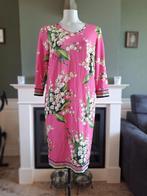 Piero Moretti roze bloemen jurk IT 44 NL 40 gratis verz NL, Kleding | Dames, Maat 38/40 (M), Piero Moretti, Verzenden, Zo goed als nieuw