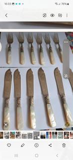 visgouvert zilver met ivoor, Antiek en Kunst, Antiek | Bestek, Ophalen