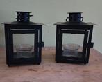 2 waxine lantaarns, Ophalen of Verzenden, Gebruikt, Overige materialen