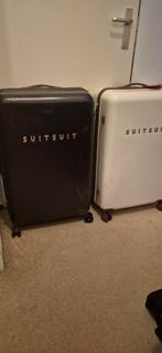 2 grote 76cm SuitSuit koffers Bruin en Beige, Sieraden, Tassen en Uiterlijk, Koffers, Ophalen of Verzenden, Hard kunststof, 70 cm of meer