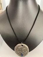 Ketting met tinnen hanger pentagram, Ophalen of Verzenden, Zilver, Overige materialen, Verstelbaar