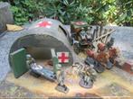 Elastolin  Lineol Rode kruis schelter bunker verbandpost TOP, Ophalen of Verzenden, Landmacht, Nederland