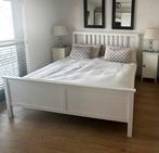 Ikea hemnes bed 180x200 wit, Gebruikt, Wit, Tweepersoons, Ophalen of Verzenden