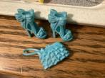Vintage Barbie Fashion Doll hoge hak schoenen + tasje,blauw., Ophalen of Verzenden, Accessoires