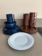 Mepal Campingservies Vintage, Huis en Inrichting, Keuken | Servies, Overige materialen, Gebruikt, Ophalen of Verzenden, Effen