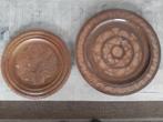 2 x houtsnijwerk borden / wandborden, Antiek en Kunst, Ophalen