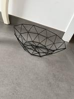 Zwarte Metalen Schaal / Fruitmand, Huis en Inrichting, Woonaccessoires | Schalen en Manden, Ophalen, Overige materialen, Schaal