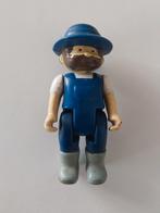 Playmobil Farmer / Villager – Blue Overalls (Geobra Brandstä, Ophalen of Verzenden, Gebruikt