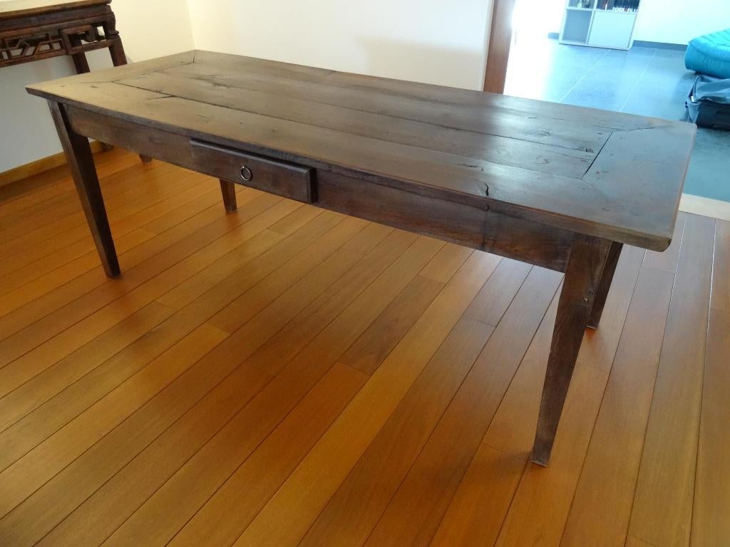 prachtige 19de eeuwse franse boerentafel in eik, Ophalen