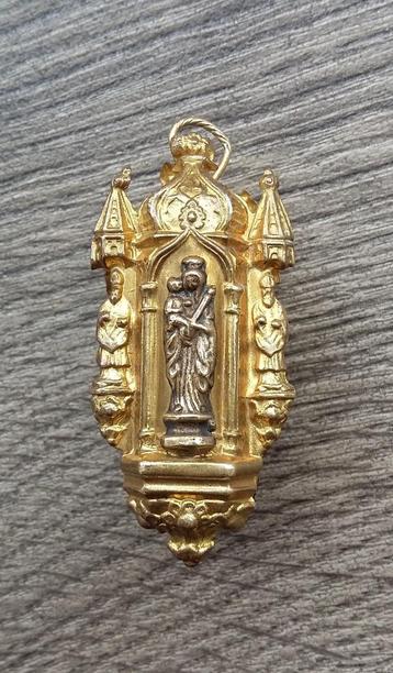 Om 1900 Heilige Koker Draag Relikwie Hanger Maria Madonna 