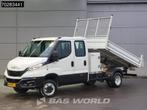 Iveco Daily 35C16 3.0L Open Laadbak Dubbel Cabine met Kist 3, Stof, Gebruikt, Euro 6, Iveco