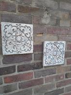 2x mooie wandtegels landelijk brocante vintage tuin deco, Tuin en Terras, Tuinwanddecoratie, Ophalen, Gebruikt