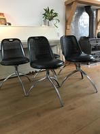 Set 5 vintage Alias young girl lady stoelen stoel design, Ophalen, Zwart, Leer, Nvt