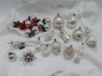 Oude zilveren glazen kerstballen, Ophalen of Verzenden, Gebruikt