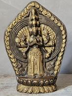 Bronzen buddha met elf hoofden en duizend armen, Ophalen of Verzenden, Brons