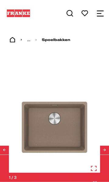 FRANKE MRG 210-52 Fragranite SPOELBAK Oyster inbouw NIEUW! beschikbaar voor biedingen
