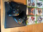 Xbox 360 + spellen, Ophalen, Gebruikt, Met 2 controllers, 360 S