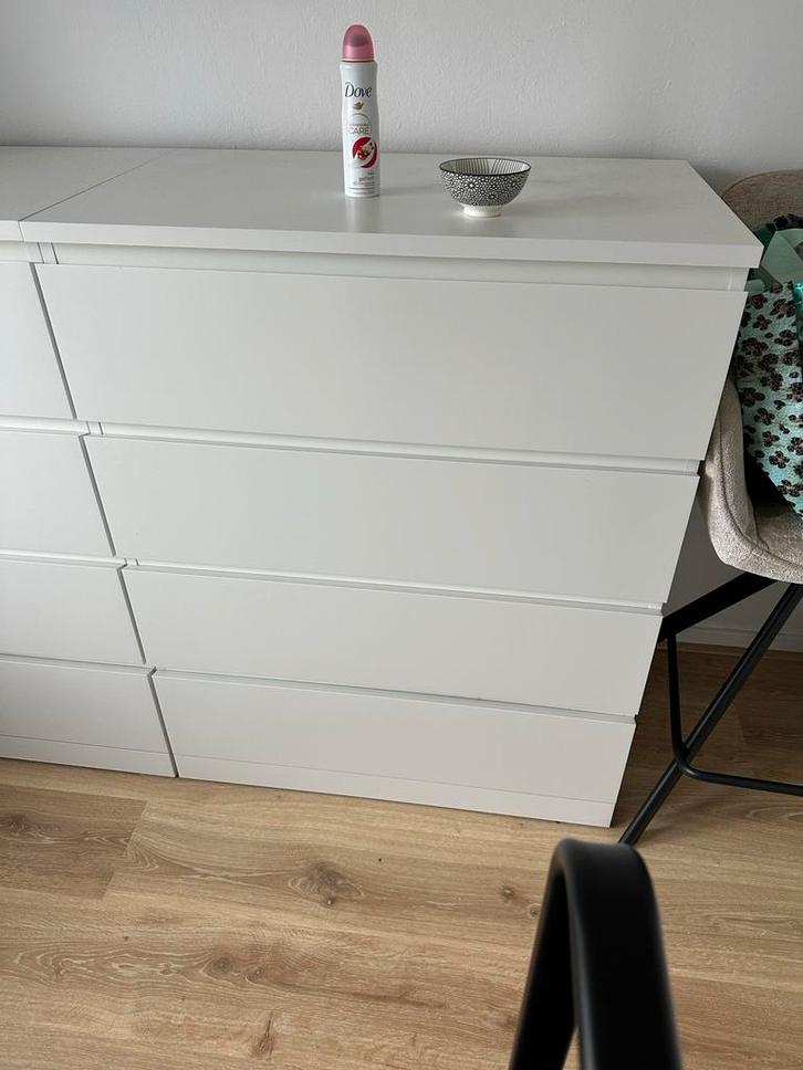 IKEA Malm ladekast met 4 lades, Huis en Inrichting, Kasten | Dressoirs, Gebruikt, 50 tot 100 cm, 25 tot 50 cm, Met lade(s), Kunststof