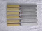 Vintage 6 Messen William Rogers handvat celluloid 22 cm., Ophalen of Verzenden