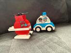 Duplo, helikopter en politieauto, Ophalen of Verzenden, Zo goed als nieuw, Duplo