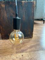 Zwart hanglamp met lamp 150 cm / 1,5 M, Ophalen, Moderne, strakke en minimalistische interieurs, Zo goed als nieuw, Glas