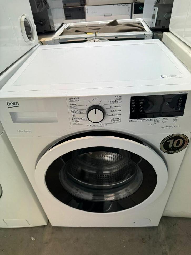 Beko Wasmachine 7kg | Schoon | Garantie | Bezorging, Witgoed en Apparatuur, Wasmachines, Refurbished, Voorlader, 6 tot 8 kg, Minder dan 85 cm