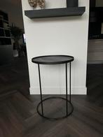 Zwart bijzettafeltje Notre Monde, Huis en Inrichting, 45 tot 60 cm, Minder dan 55 cm, Metaal of Aluminium, Rond