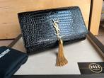 Yves Saint Laurent Kate medium Croco Nieuw, Sieraden, Tassen en Uiterlijk, Tassen | Damestassen, Ophalen, Nieuw, Zwart, Handtas