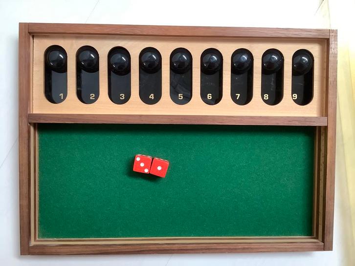 Shut the box, spel met getallen. Ook educatief, Kinderen en Baby's, Speelgoed | Educatief en Creatief, Zo goed als nieuw, Ophalen of Verzenden