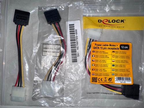 Molex naar SATA Voedingskabel - Nieuw, Auto-onderdelen, Elektronica en Kabels, Nieuw, Ophalen