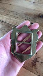 Bodemvondst grote gesp 9cm koper, Antiek en Kunst, Antiek | Koper en Brons, Ophalen of Verzenden