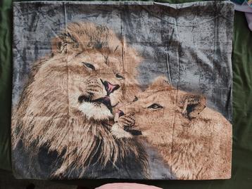 Dekbedovertrek 240x220 Leeuwen beschikbaar voor biedingen