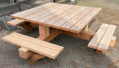 Picknicktafels op aanvraag, Tuin en Terras, Picknicktafels, Zo goed als nieuw, Rechthoekig, Ophalen of Verzenden