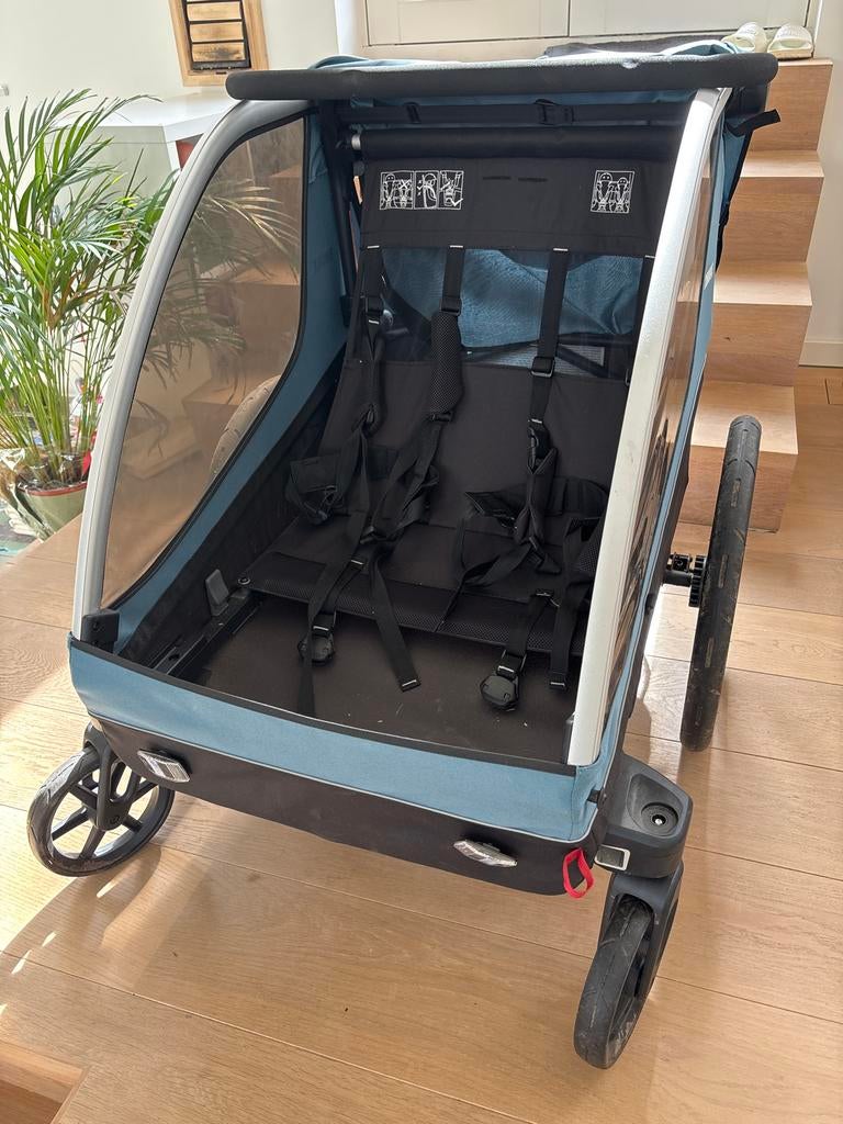 Thule Courier fietskar, Opvouwbaar, Ophalen of Verzenden, Zo goed als nieuw, Kinderkar