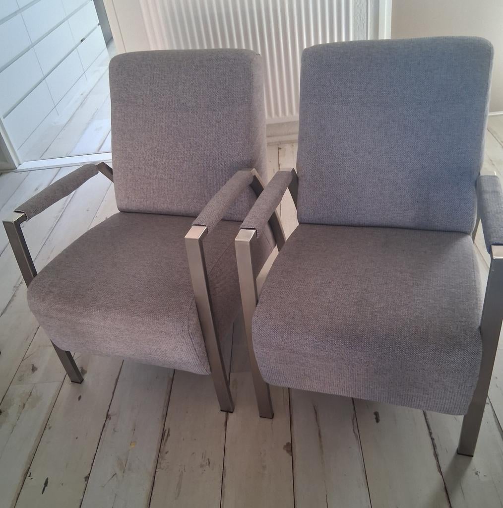 2 fauteuils, Ophalen, Twee, Zo goed als nieuw, Stof