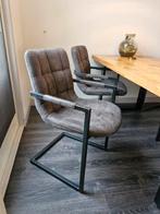 4 eetkamer stoelen 'Eetkamer stoel Steven' van Goossens, Ophalen, Gebruikt, Vier, Grijs