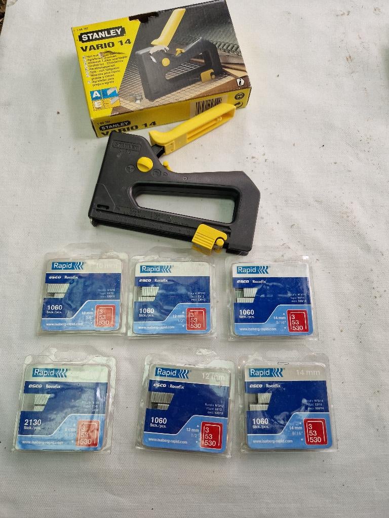 Stanley Vario 14, Spijkerpistool, Nietmachine, type 53, nw, Ophalen of Verzenden, Nieuw