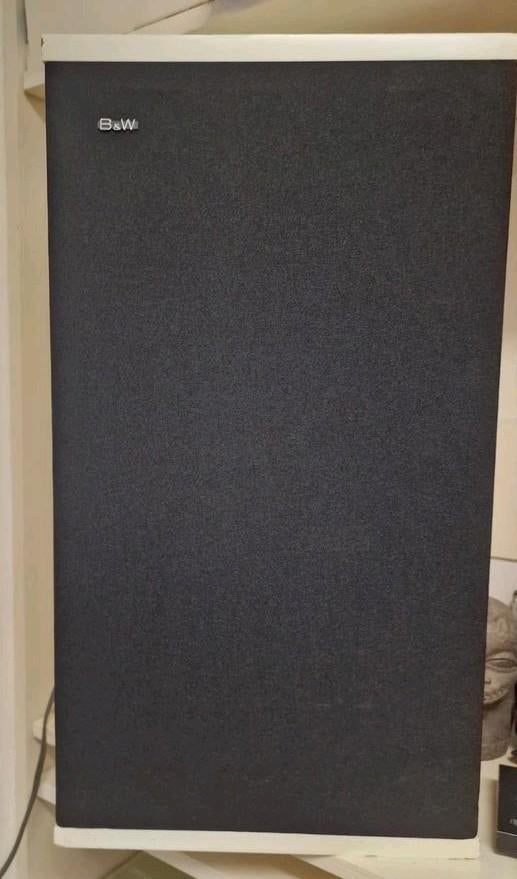B&W DM2 Speakers - Origineel Wit - Zeldzaam, Ophalen, Zo goed als nieuw, 60 tot 120 watt, Front, Rear of Stereo speakers