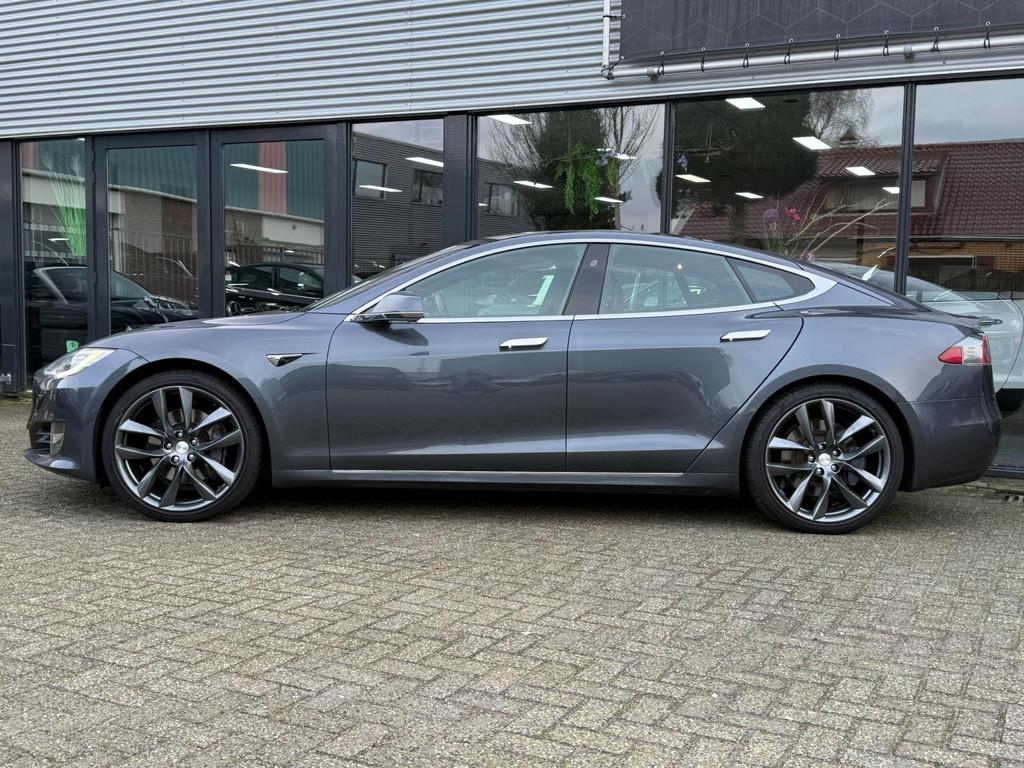 Tesla Model S 75D Base Glasdak/AUTOPILOT, Auto's, Tesla, Gebruikt, Model S, Leder en Stof, Origineel Nederlands